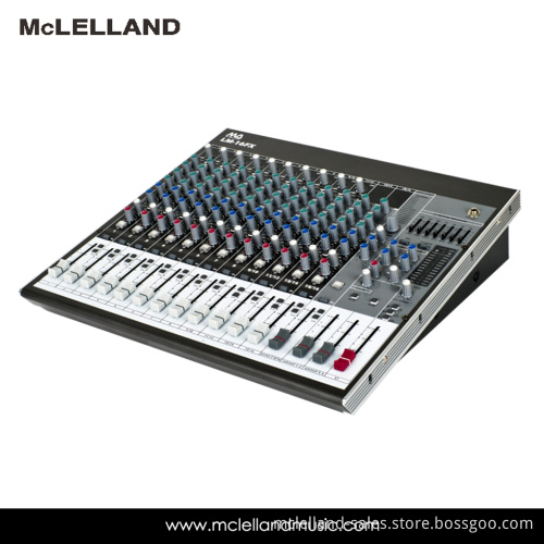 16- Input 6-Bus Mixer with Mic Preamps, Eqs, Multi-Fx Processor